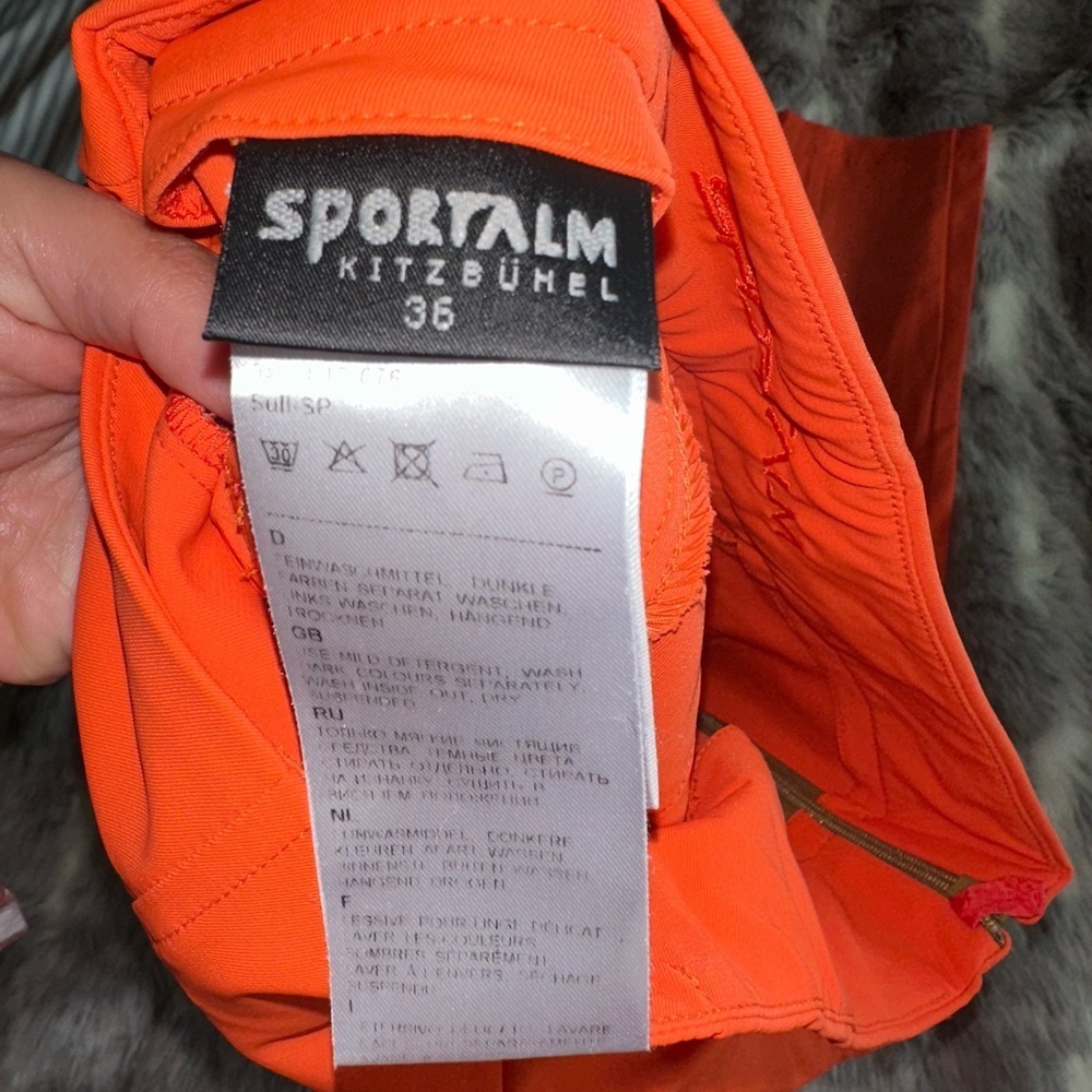 NWOT Sportalm | kitzbuhel  Ski Snowboard Pants sz 8 orange